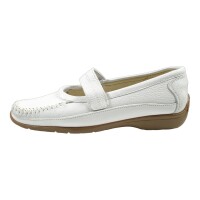afis shoe-fashion Damen Schuhe Trachten Dirndl Mokassin Weiß Größe 39 EU