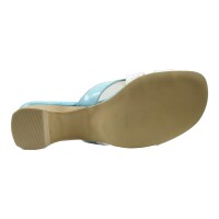 Evergreens Damen Schuhe Trachten Dirndl Pantolette Blau Größe 38 EU