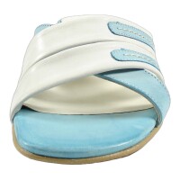 Evergreens Damen Schuhe Trachten Dirndl Pantolette Blau Größe 39.5 EU