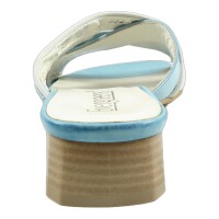 Evergreens Damen Schuhe Trachten Dirndl Pantolette Blau Größe 39.5 EU