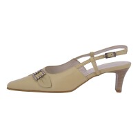 Evergreens Damen Schuhe Trachten Dirndl Slingpumps Beige Größe 37 EU