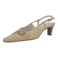 Evergreens Damen Schuhe Trachten Dirndl Slingpumps Beige Größe 38 EU