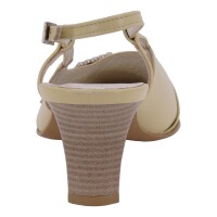Evergreens Damen Schuhe Trachten Dirndl Slingpumps Beige Größe 39.5 EU