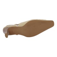 Evergreens Damen Schuhe Trachten Dirndl Slingpumps Beige Größe 39.5 EU