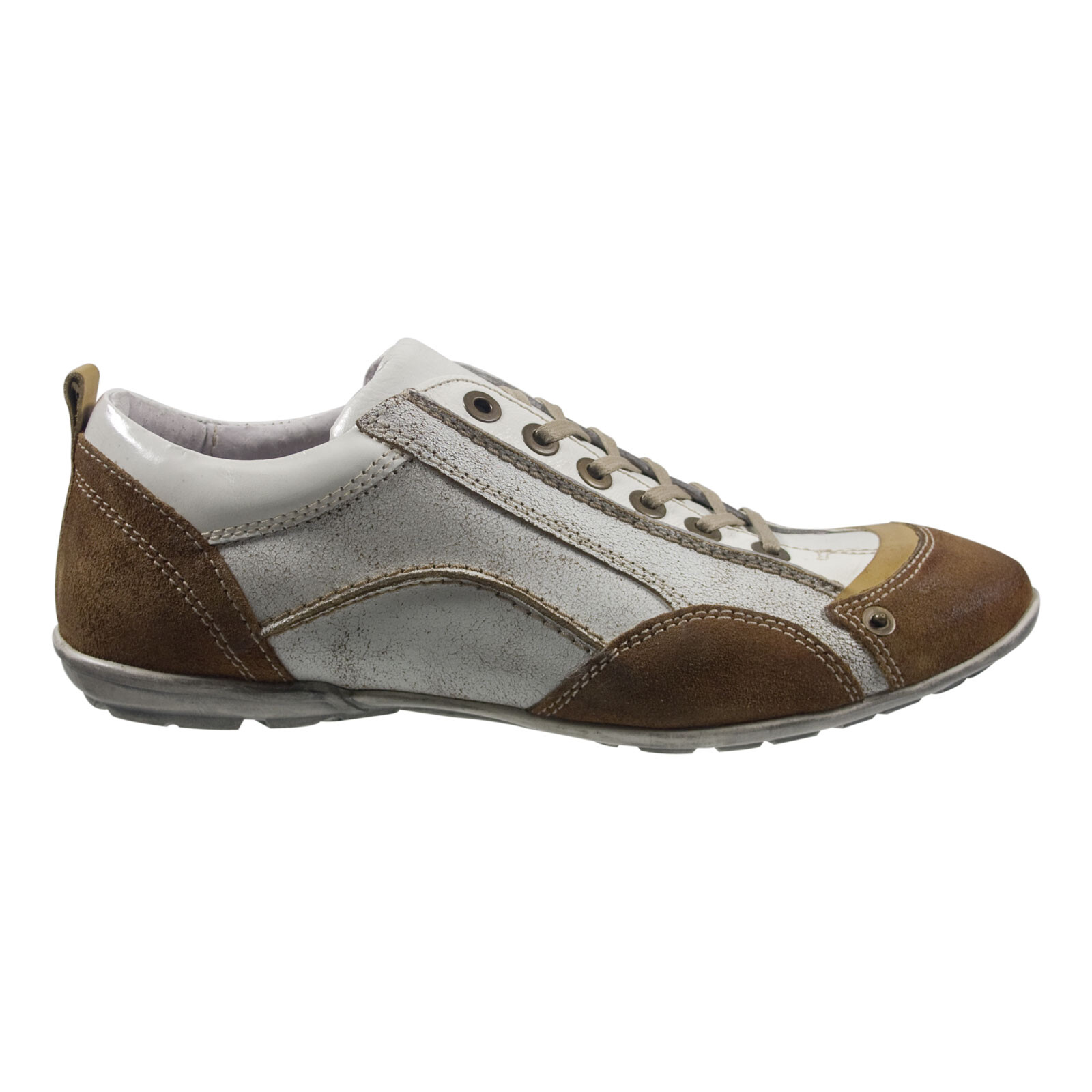 Lake Eagle Herren Sneaker Weiß-Braun 41 EU