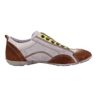 Lake Eagle Herren Schuhe Trachten Haferl Sneaker Weiß-Braun Größe 41 EU