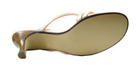 Ornela Brenti Damen Pantolette Weiß-Orange 37 EU