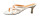 Ornela Brenti Damen Pantolette Weiß-Orange 41 EU