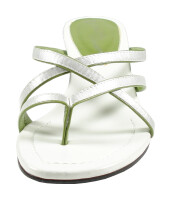 Ornela Brenti Damen Pantolette Weiß-Grün 39 EU