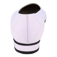 SCHAPURO Damen Trachten Ballerina Weiß 35,5 EU