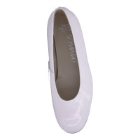 SCHAPURO Damen Trachten Ballerina Weiß 38,5 EU
