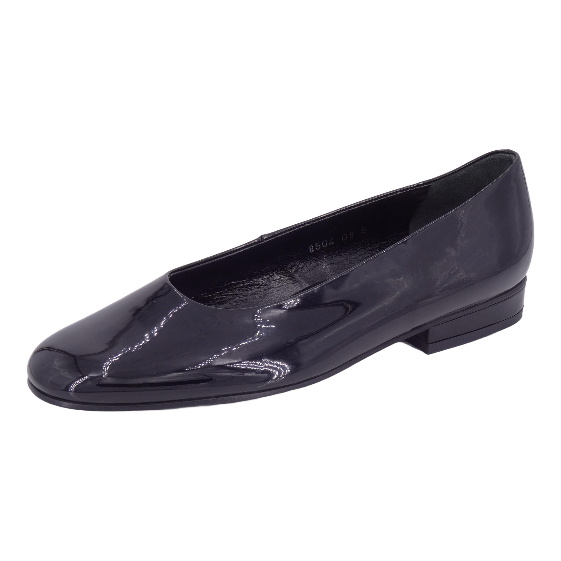 SCHAPURO Damen Trachten Ballerina Schwarz 37,5 EU