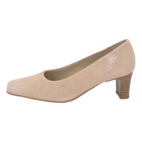 SCHAPURO Damen Trachten Pumps Beige 40,5 EU