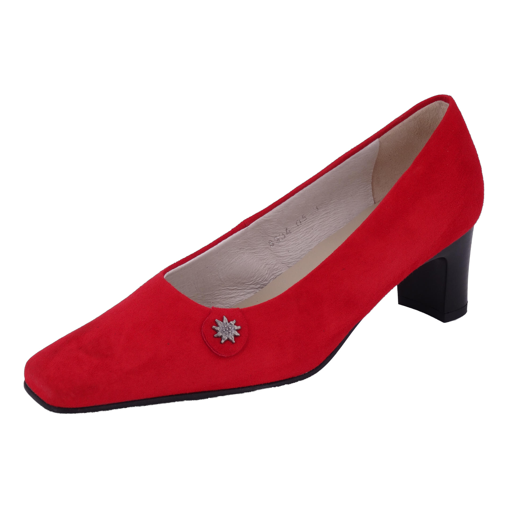 SCHAPURO Damen Trachten Pumps Rot 37 EU