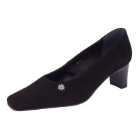 SCHAPURO Damen Trachten Pumps Schwarz 35,5 EU