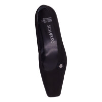 SCHAPURO Damen Trachten Pumps Schwarz 36 EU