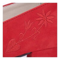 SCHAPURO Damen Trachten Pumps Rot 37 EU