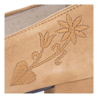 SCHAPURO Damen Trachten Pumps Beige 40,5 EU