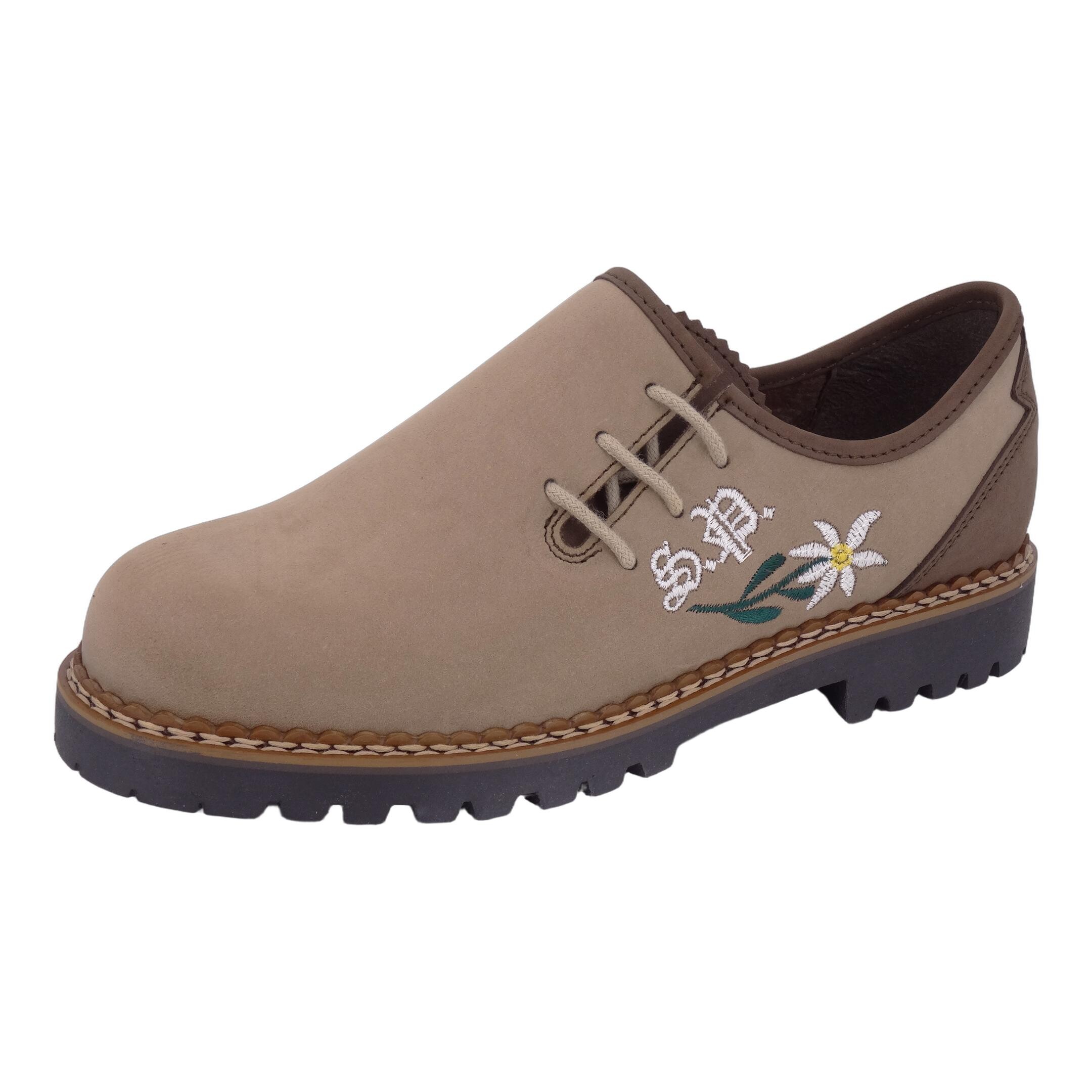 SCHAPURO Damen Trachten Schnürer Beige 38 EU