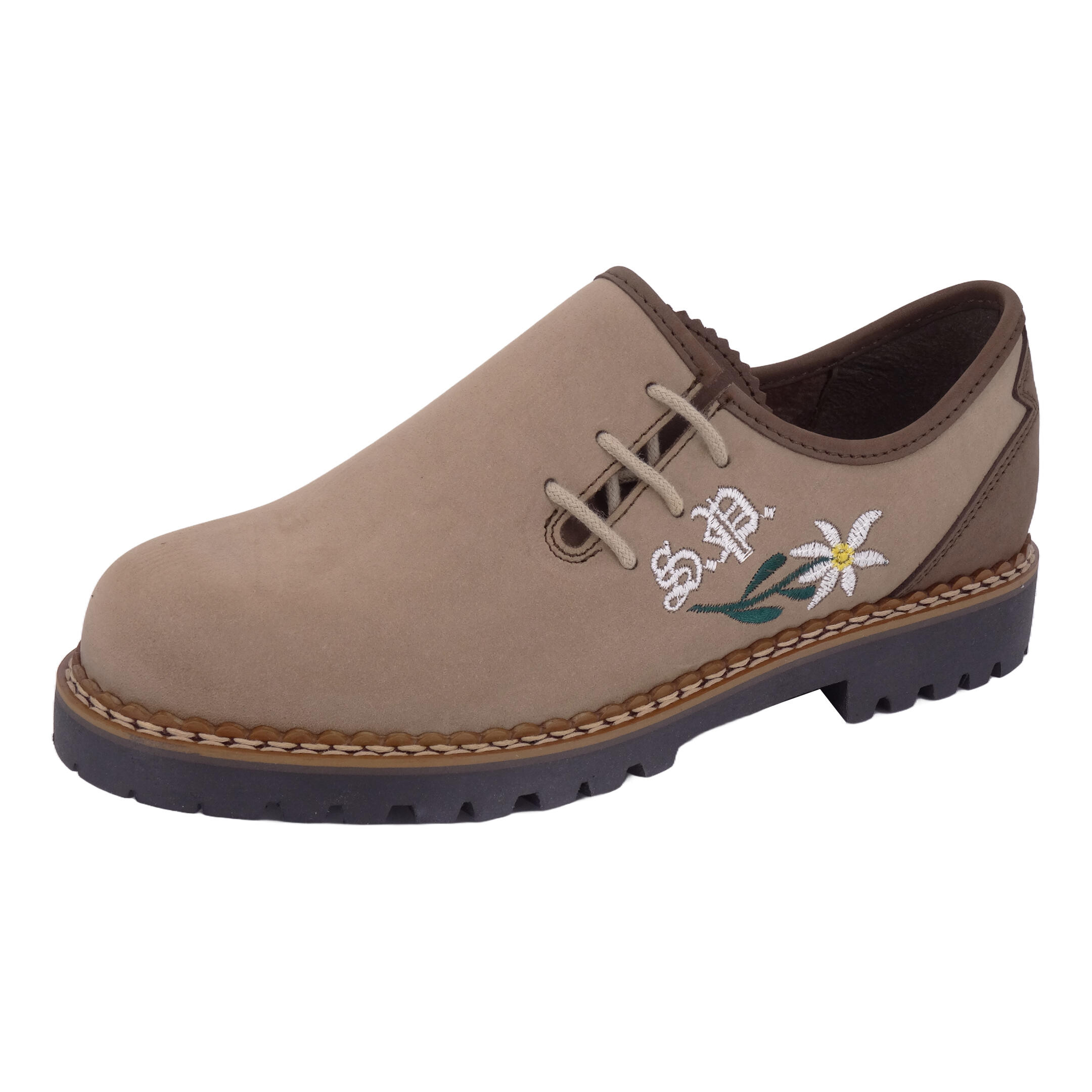 SCHAPURO Damen Trachten Schnürer Beige 41 EU