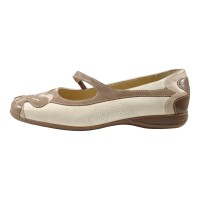Simona Damen Trachten Ballerina Beige 38 EU