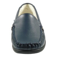 Donna Damen Mokassin Blau 42 EU