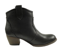 VIPZ Damen Western Stiefel Schwarz 37 EU