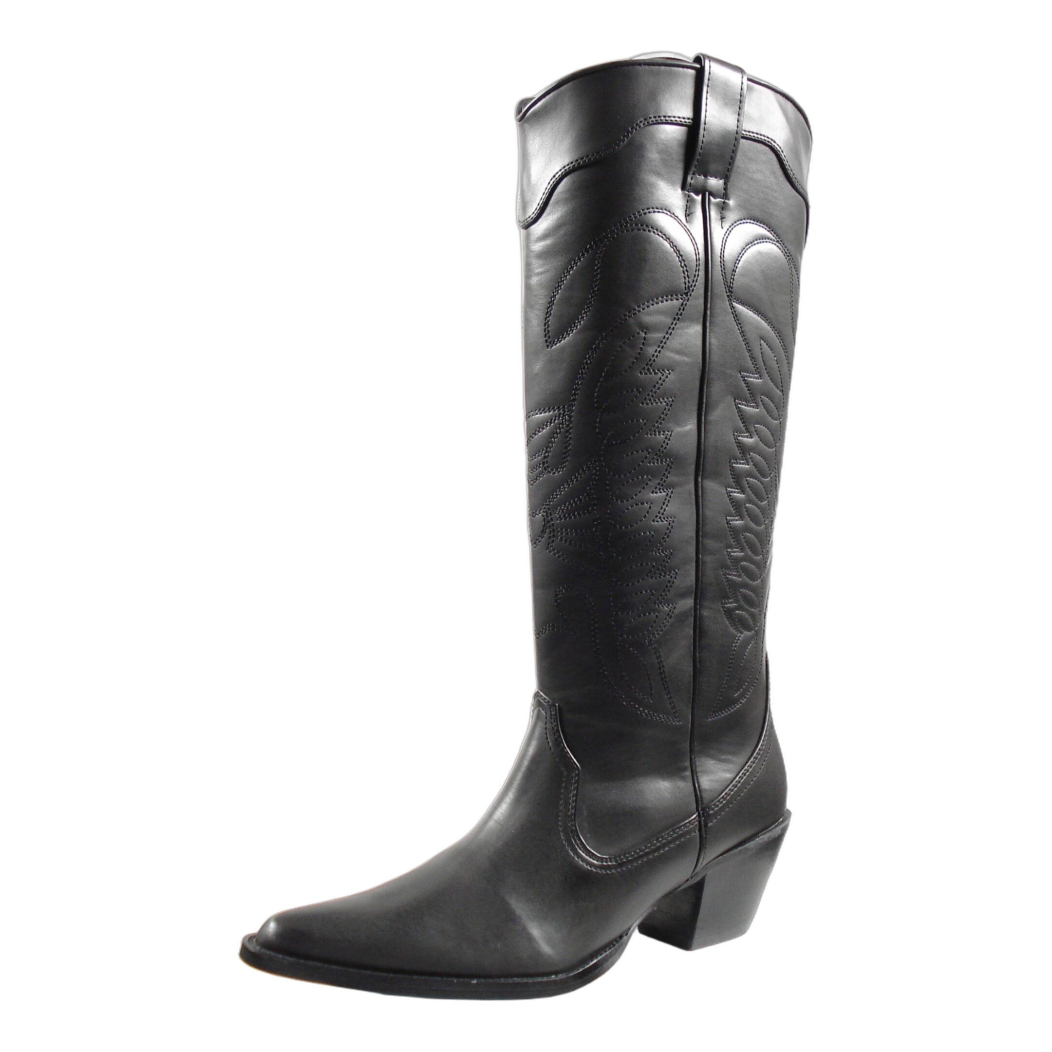 Xtravaganza Damen Western Stiefel Schwarz 39 EU