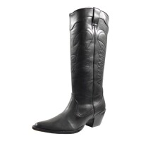 Xtravaganza Damen Western Stiefel Schwarz 39 EU