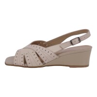 Simona Damen Schuhe Trachten Dirndl Sandalette Beige Größe 38.5 EU