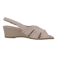 Simona Damen Schuhe Trachten Dirndl Sandalette Beige Größe 38.5 EU