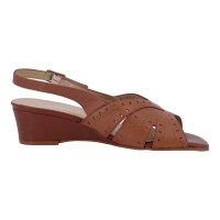 Simona Damen Schuhe Trachten Dirndl Sandalette Braun Größe 38 EU