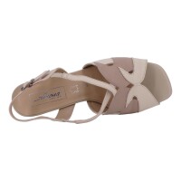 Simona Damen Schuhe Trachten Dirndl Sandalette Beige Größe 37 EU