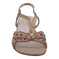 Simona Damen Schuhe Trachten Dirndl Sandalette Beige Größe 37 EU