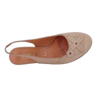 Simona Damen Schuhe Trachten Dirndl Sandalette Beige Größe 39.5 EU