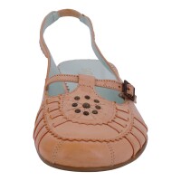 Simona Damen Schuhe Trachten Dirndl Sandalette Orange Größe 39.5 EU