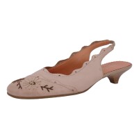 Simona Damen Schuhe Trachten Dirndl Sandalette Beige Größe 39.5 EU