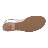 Tervolina Damen Schuhe Trachten Dirndl Sandalette Weiß Größe 39.5 EU