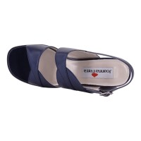 Joanna Ferra Damen Schuhe Trachten Dirndl Sandalette Blau Größe 41 EU