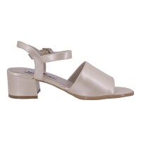 Joanna Ferra Damen Schuhe Trachten Dirndl Sandalette Beige Größe 36 EU